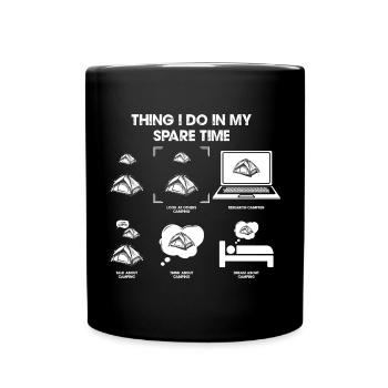 Spare Time Geek Montage - Full Colour Mug - black - Front