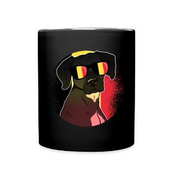Belgien - Tasse einfarbig - Schwarz - Vorne