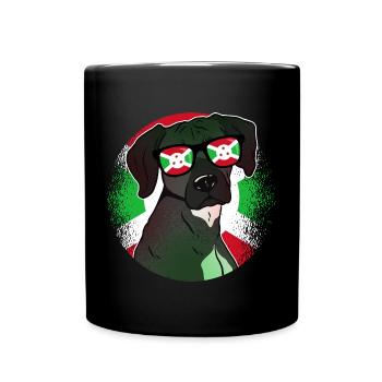 Burundi - Tasse einfarbig - Schwarz - Vorne