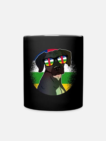 Zentralafrikanische Republik - Tasse einfarbig - Schwarz