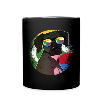 Komoren - Tasse einfarbig - Schwarz - Vorne