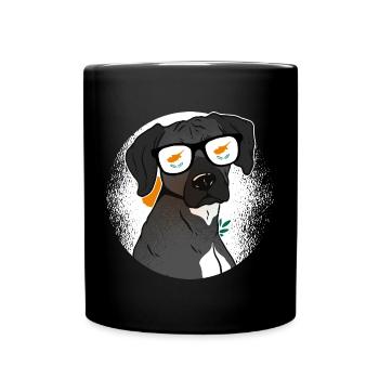 Zypern - Tasse einfarbig - Schwarz - Vorne