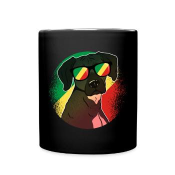 Kongo Republik - Tasse einfarbig - Schwarz - Vorne