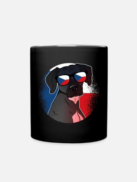 Tschechische Republik - Tasse einfarbig - Schwarz