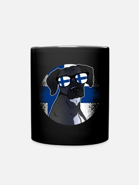 Finnland - Tasse einfarbig - Schwarz
