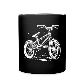 BMX Bicycle Drawing - Full Colour Mug - black - Front