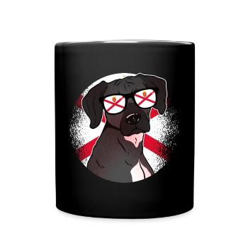 Jersey - Tasse einfarbig - Schwarz - Vorne