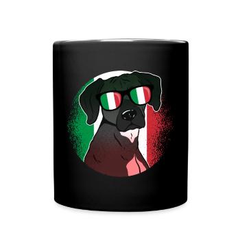 Italie - Mug uni - noir - Devant