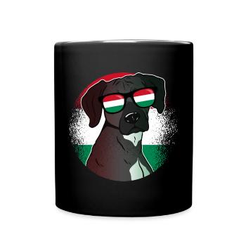 Ungarn - Tasse einfarbig - Schwarz - Vorne