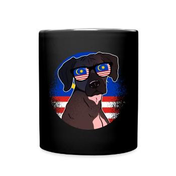 Malaysia - Tasse einfarbig - Schwarz - Vorne