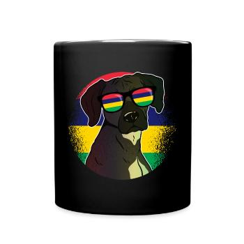 Mauritius - Tasse einfarbig - Schwarz - Vorne