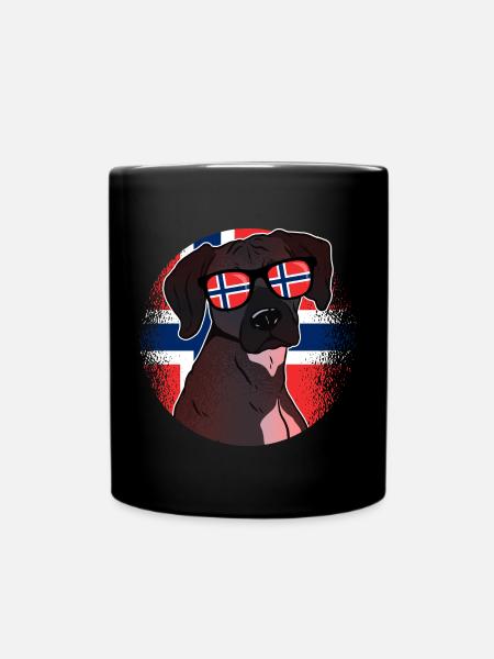 Norwegen - Tasse einfarbig - Schwarz