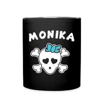 Pirate Monika Design for girls and women - Full Colour Mug - black - Front