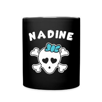 Pirate Nadine Design for Girls and Women - Full Colour Mug - black - Front