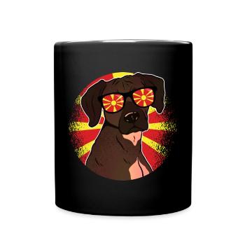 Macédoine du Nord - Mug uni - noir - Devant