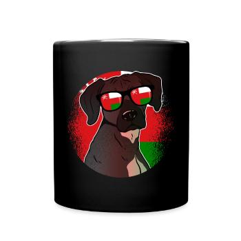 Oman - Tasse einfarbig - Schwarz - Vorne
