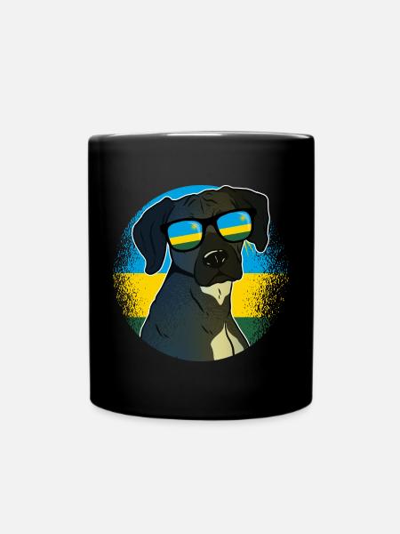Ruanda - Tasse einfarbig - Schwarz