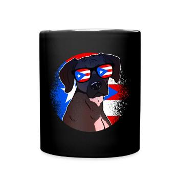 Puerto Rico - Tasse einfarbig - Schwarz - Vorne