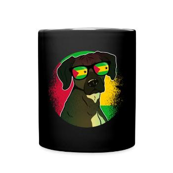 São Tomé und Príncipe - Tasse einfarbig - Schwarz - Vorne