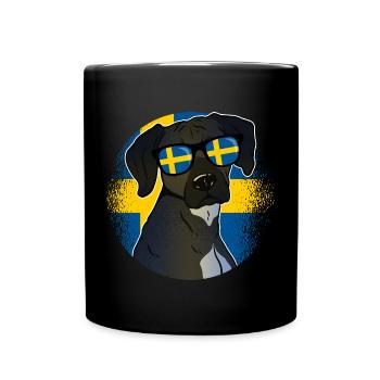 Sweden - Full Colour Mug - black - Front