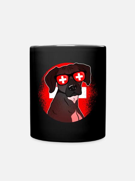 Schweiz - Tasse einfarbig - Schwarz