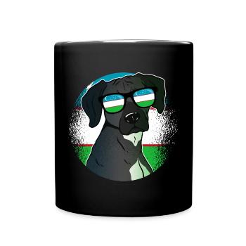 Ouzbékistan - Mug uni - noir - Devant