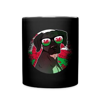 Wales - Tasse einfarbig - Schwarz - Vorne
