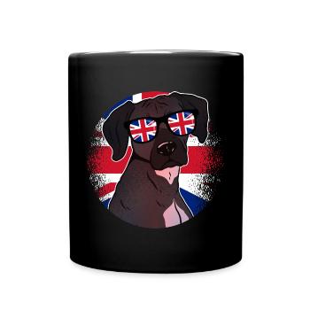 Großbritannien - Tasse einfarbig - Schwarz - Vorne