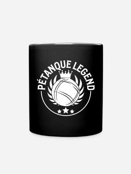 Boules de pétanque pour pétanque, pétanque et pétanque - Mug uni - noir