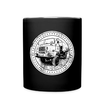 W50 Lkw - Tasse einfarbig - Schwarz - Vorne