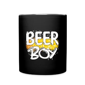 Non-Alcoholic-BEER Boy Glass - Full Colour Mug - black - Front