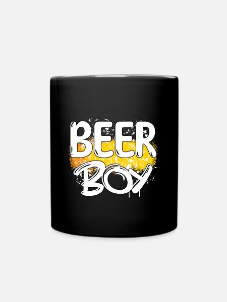 Alkoholfreies Bier Boy Glas - Tasse einfarbig - Schwarz
