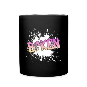 Bikes, Biker, Bikers, Bikerin, Bike - Tasse einfarbig - Schwarz - Vorne