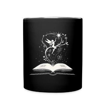 La magie des mots - Fée des livres - Mug uni - noir - Devant
