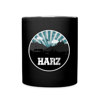 Resin Blue Hour Skyline - Full Colour Mug - black - Front