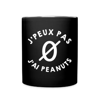 j'peux pas j'ai peanuts - Mug uni - noir - Devant
