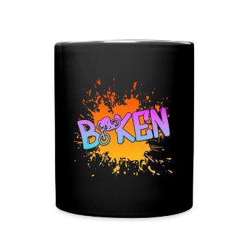 Biken - Tasse einfarbig - Schwarz - Vorne