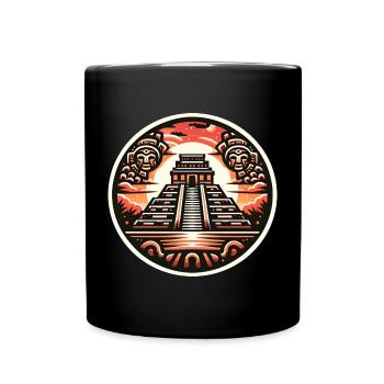 Maya Temple - Full Colour Mug - black - Front