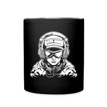 Gamer Drawing - Full Colour Mug - black - Front