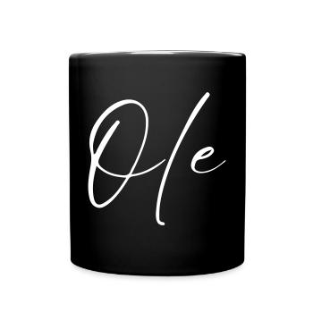 T-shirt Ole Name cadeau pour hommes - Mug uni - noir - Devant