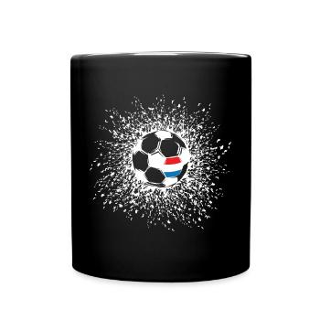 Icône de l’équipe de football Pays-Bas Ball Explosion - Mug uni - noir - Devant
