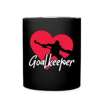 Feldhockey Hockey Hockeytorwart - Tasse einfarbig - Schwarz - Vorne