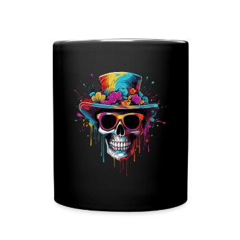 Zombie Hippie - Full Colour Mug - black - Front