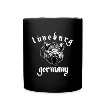 Lüneburg Germany "Hardrock Style" - Tasse einfarbig - Schwarz - Vorne