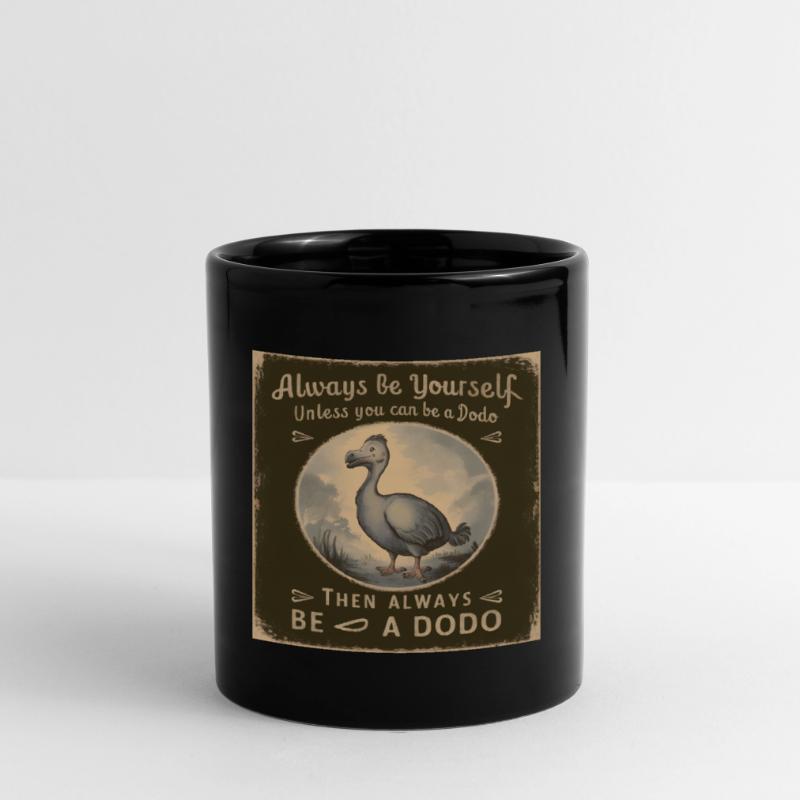Sei Du selbst oder sei ein Dodo Vintage Design Tasse einfarbig
