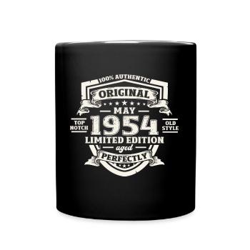 Original 1954 Millésime 1954 70e anniversaire 1954 - Mug uni - noir - Devant