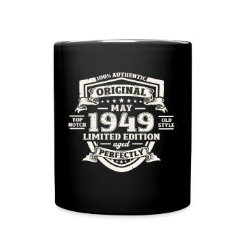 Original 1949 Jahrgang 1949 75. Geburtstag 1949 - Tasse einfarbig - Schwarz - Vorne