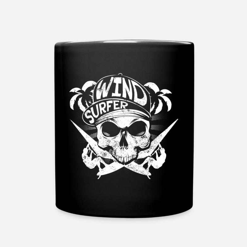 Windsurfer - Tasse einfarbig - Schwarz