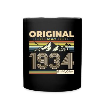 Original Mai 1934 Vintage 1934 Anniversaire 1934 - Mug uni - noir - Devant