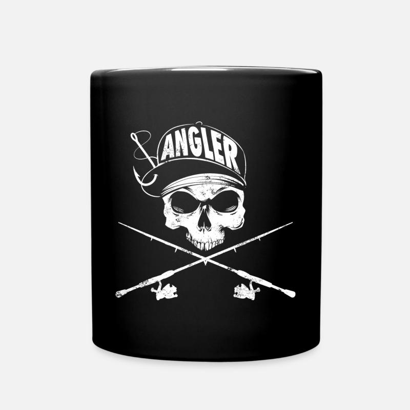 Angler - Tasse einfarbig - Schwarz